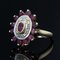 French Modern Ruby Diamonds, 18 Karat Yellow Gold Ring 8