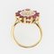 Französischer Moderner Rubin Diamanten, 18 Karat Gelbgold Ring 11