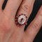 Französischer Moderner Rubin Diamanten, 18 Karat Gelbgold Ring 5