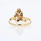 French Belle Epoque Rose-Cut Diamonds, 18 Karat Yellow White Gold Flower Ring, Image 10