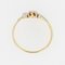 French Belle Epoque Rose-Cut Diamonds, 18 Karat Yellow White Gold Flower Ring 9