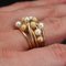 French Modern Cultured Pearl, 18 Karat Amati, Yellow Gold Pearl Ring, Image 5