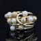 French Modern Cultured Pearl, 18 Karat Amati, Yellow Gold Pearl Ring 8