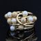 French Modern Cultured Pearl, 18 Karat Amati, Yellow Gold Pearl Ring, Image 8