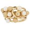 French Modern Cultured Pearl, 18 Karat Amati, Yellow Gold Pearl Ring 1