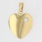 Modern Diamond, 18 Karat Yellow Gold Heart Shaped Pendant 5