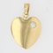 Modern Diamond, 18 Karat Yellow Gold Heart Shaped Pendant, Image 5