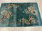20th Century Small Floreal Green Chinese Deco Handmade Rug, 1920-1940 10