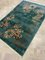 20th Century Small Floreal Green Chinese Deco Handmade Rug, 1920-1940, Image 8