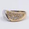 Vintage Two-Tone Ring in 18 Karat Gold and Platinum with 0,29 Ct Diamonds, 1980s 3