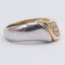 Zweifarbiger Vintage Vintage Ring aus 18 Karat Gold und Platin mit 0,29 Ct Diamanten, 1980er 4