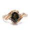 14k Gold Ring with Tourmaline and Diamonds, 1960s 1