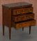 Neoclassical Cuban Hardwood Side Table or Chest of Drawers with Marble Top, Image 12