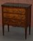Neoclassical Cuban Hardwood Side Table or Chest of Drawers with Marble Top 3