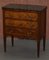 Neoclassical Cuban Hardwood Side Table or Chest of Drawers with Marble Top, Image 3