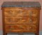 Neoclassical Cuban Hardwood Side Table or Chest of Drawers with Marble Top, Image 6