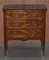 Neoclassical Cuban Hardwood Side Table or Chest of Drawers with Marble Top 2