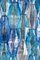 Lámparas de araña Poliedri de cristal de Murano de color zafiro. Juego de 2, Imagen 8