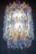 Murano Glass Sapphire Colored Poliedri Chandeliers, Set of 2, Image 12