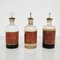 Bottiglie da farmacia vintage in vetro, set di 3, Immagine 2