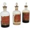 Vintage Antique Glass Apothecary Bottles, Set of 3 1