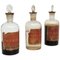 Vintage Antique Glass Apothecary Bottles, Set of 3, Image 1