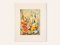 Gladiolos, años 60, acuarela sobre papel, enmarcado, Imagen 1