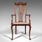 Antique English Victorian Elbow Chair, 1900s, Image 2