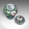 Vintage Chinese Ceramic Hand Painted Ginger Jars, Set of 2, 1940s 11