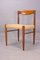 Danish Teak and Paper Cord Dining Chairs by H. W. Klein for Bramin, Set of 4, 1960s 8