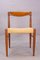 Danish Teak and Paper Cord Dining Chairs by H. W. Klein for Bramin, Set of 4, 1960s 4