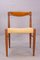 Danish Teak and Paper Cord Dining Chairs by H. W. Klein for Bramin, Set of 4, 1960s, Image 4