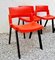 Red & Black Model City Dining Chairs by Lucci & Orlandini for Lamm Italy, Italy 1980s, Set of 4, Image 4