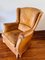 Brown Leather Club Chair from Crearte, Image 2
