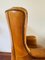 Brown Leather Club Chair from Crearte, Image 3
