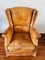 Brown Leather Club Chair from Crearte, Image 1