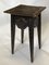Hand Carved Gothic Victorian Rosette Plant Stand or Side Table, 19th Century, Image 3