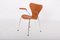 Sedie modello 3207 in pelle di Arne Jacobsen per Fritz Hansen, set di 4, Immagine 1