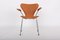 Model 3207 Leather Chairs by Arne Jacobsen for Fritz Hansen, Set of 4, Image 12