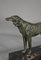 Große französische Art Deco Barsoi Hunde Skulptur 5