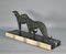 Large French Art Deco Borzoi Dogs Sculpture 7