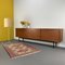 Credenza grande minimalista in teak con maniglie in pelle, Germania, anni '60, Immagine 3