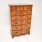 Antique Burr Walnut Serpentine Chest of Drawers, England, 1920s, Image 3