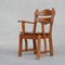 Mid-Century Dutch Solid Oak Armchair, 1960s 9