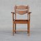 Mid-Century Dutch Solid Oak Armchair, 1960s 2