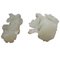 Carved White Jade Guanyin Figures, Set of 2 3