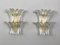 Palmette Wall Lamps from Barovier & Toso, Murano, Italy, 1970s, Set of 2, Image 1