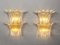 Palmette Wall Lamps from Barovier & Toso, Murano, Italy, 1970s, Set of 2 4