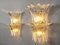 Palmette Wall Lamps from Barovier & Toso, Murano, Italy, 1970s, Set of 2, Image 2