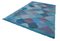 Blue Contemporary Area Rug 3